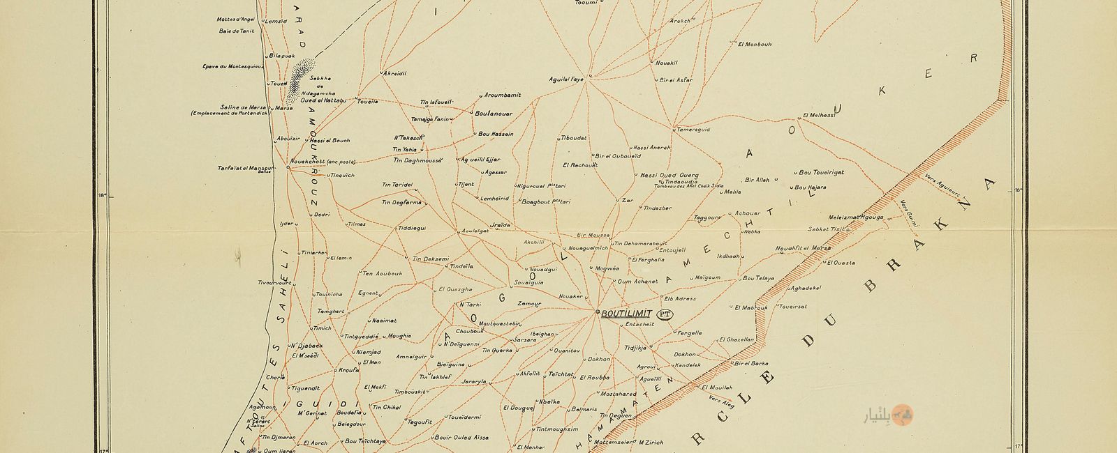 أطلس موريتانيا سنة 1924 